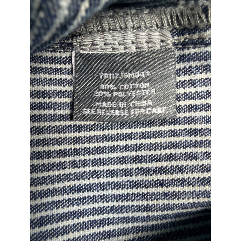 Cali 1850 Hickory Stripe Barrel Pants Blue White Utility Trousers 7/28 NWOT - Picture 5 of 7